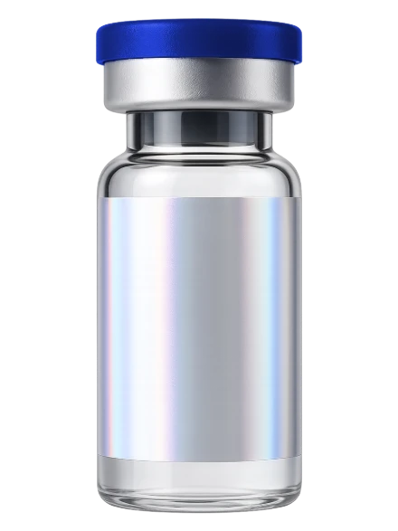 Flacon de Ipamorelin 5mg lyophilisé — peptide de recherche Standard Peptide, pureté HPLC ≥ 99 %, certificat d'analyse par lot, usage in vitro